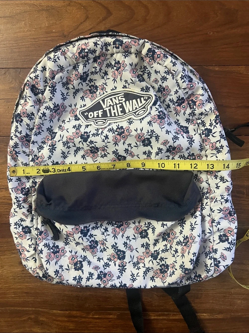 Vans Floral Backpack in Pink and Black